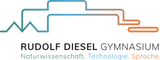 CT Tasse - schwarz - Rudolf Diesel Gymnasium Augsburg - Logo Kopf