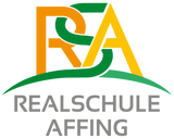 FARE Mini-Taschenschirm - schwarz - Realschule Affing - Logo bunt