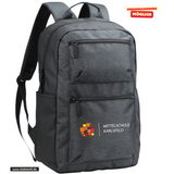 Clique PRESTIGE Backpack - Mittelschule Karlsfeld - Logo bunt