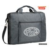 Clique PRESTIGE Briefcase - Laptoptasche - Mannheim Feudenheim Gymnasium - Logo Schriftzug