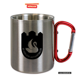 CT Edelstahl-Tasse mit Karabiner Trek - silber - Grundschule an der Südlichen Auffahrtsallee