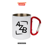 CT Edelstahl-Tasse mit Karabiner Trek - weiß - Anna Zillken Berufskolleg Dortmund
