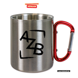 CT Edelstahl-Tasse mit Karabiner Trek - silber - Anna Zillken Berufskolleg Dortmund