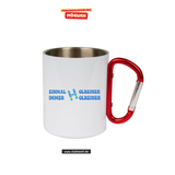 CT Edelstahl-Tasse mit Karabiner Trek - weiß - Holbein Gymnasium Augsburg