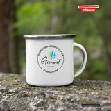 CT Emailletasse - weiß - Gebrüder-Montgolfier-Gymnasium Berlin