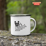 CT Emailletasse - weiß -  Königs Wusterhausen Marie-und-Hermann-Schmidt Schule