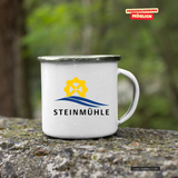 CT Emailletasse - weiß - Steinmühle Schule und Internat Marburg