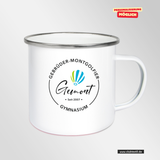 CT Emailletasse - weiß - Gebrüder-Montgolfier-Gymnasium Berlin