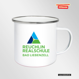 CT Emailletasse - weiß - Reuchlin Realschule Bad Liebenzell