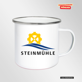 CT Emailletasse - weiß - Steinmühle Schule und Internat Marburg