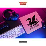 CT Mousepad - Pink - Mannheim Feudenheim Gymnasium - Logo Drache