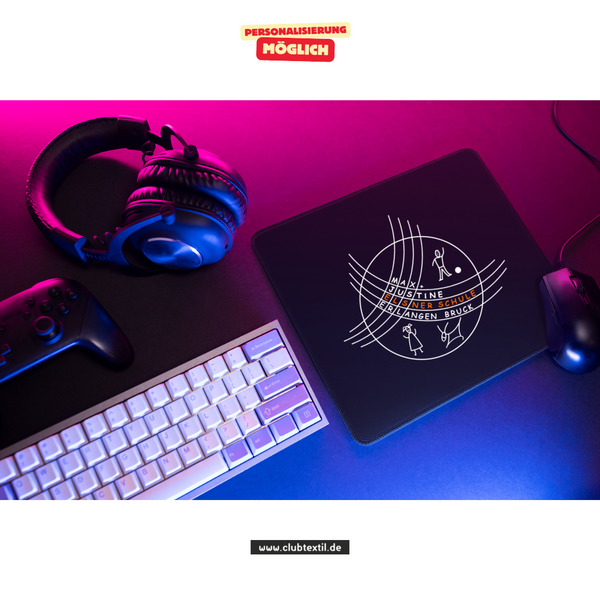 CT Mousepad - schwarz - Max-und-Justine-Elsner-Schule - Logo