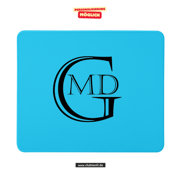 CT Mousepad - blau - Marion-Dönhoff-Gymnasium - Logo schwarz