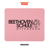 CT Mousepad - rosa - Beethovenschule Offenbach - Logo