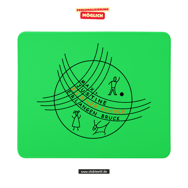 CT Mousepad - grün - Max-und-Justine-Elsner-Schule - Logo