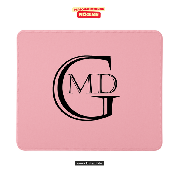CT Mousepad - rosa - Marion-Dönhoff-Gymnasium - Logo schwarz