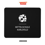 CT Mousepad - schwarz - Mittelschule Karlsfeld - Logo weiß