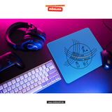CT Mousepad - blau - Max-und-Justine-Elsner-Schule - Logo