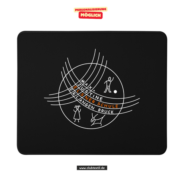 CT Mousepad - schwarz - Max-und-Justine-Elsner-Schule - Logo