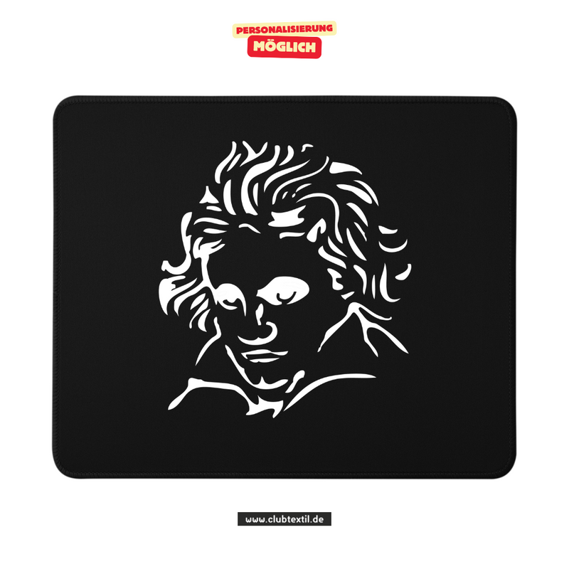 CT Mousepad - schwarz - Beethovenschule Offenbach - Logo