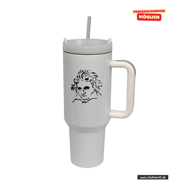 CT Edelstahl-Thermobecher - 1100ml - StanleyCup - Beethovenschule Offenbach - Logo