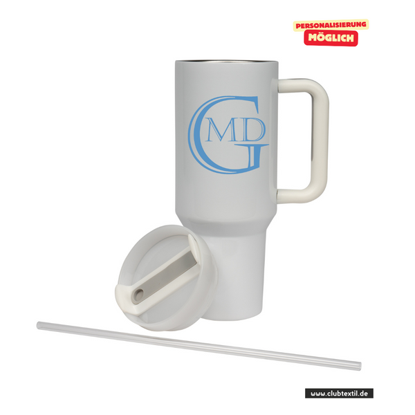 CT Edelstahl-Thermobecher - 1100ml - StanleyCup - Marion-Dönhoff-Gymnasium - Logo blau