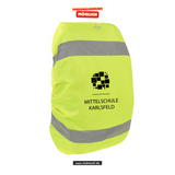Korntex Reflective Cover - neon - Mittelschule Karlsfeld - Logo schwarz