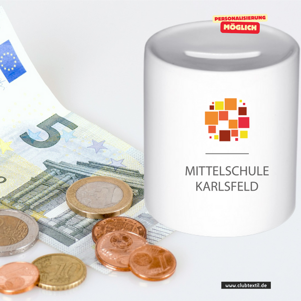 CT Spardose - Mittelschule Karlsfeld - Logo bunt