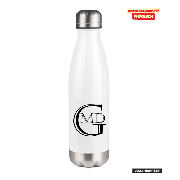CT Thermoflasche - 500ml - weiß - Marion-Dönhoff-Gymnasium - Logo schwarz