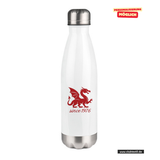 CT Thermoflasche - 500ml - weiß - Mannheim Feudenheim Gymnasium - Logo Drache