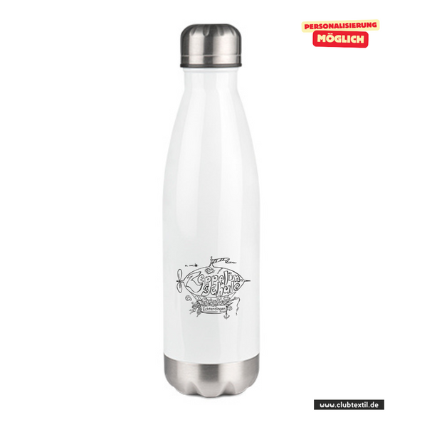 CT Thermoflasche - 500ml - weiß - Echterdingen Zeppelinschule - Logo
