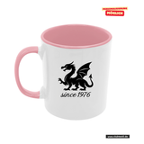 CT Tasse - rosa - Mannheim Feudenheim Gymnasium - Logo Drache