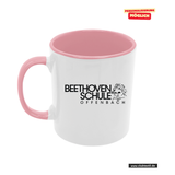 CT Tasse - rosa - Beethovenschule Offenbach - Logo
