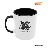 CT Tasse - schwarz - Mannheim Feudenheim Gymnasium - Logo Drache