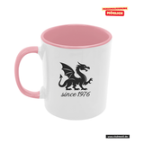 CT Tasse - rosa - Mannheim Feudenheim Gymnasium - Logo Drache