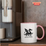 CT Tasse - rosa - Mannheim Feudenheim Gymnasium - Logo Drache