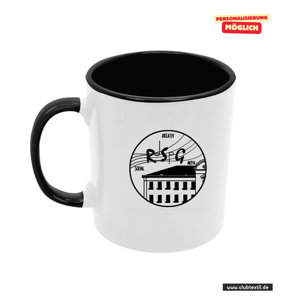 CT Tasse - schwarz - Robert Schumann Gymnasium Leipzig - Logo