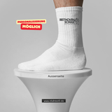 CT Tennissocken - weiß - Beethovenschule Offenbach - Logo