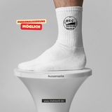 CT Tennissocken - weiß/weiß/bunt - Robert Schumann Gymnasium Leipzig - Logo