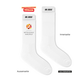 CT Tennissocken - weiß/weiß/bunt - Mittelschule Karlsfeld - Logo bunt
