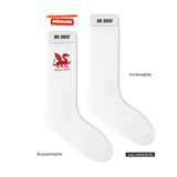 CT Tennissocken - weiß - Mannheim Feudenheim Gymnasium - Logo Drache