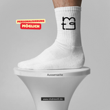 CT Tennissocken - weiß/weiß/bunt - Maria-Theresia-Gymnasium - Logo