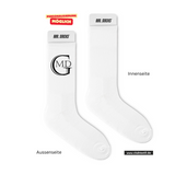 CT Tennissocken - weiß/weiß/bunt - Marion-Dönhoff-Gymnasium - Logo schwarz