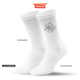 CT Tennissocken - weiß/weiß/bunt - Max-und-Justine-Elsner-Schule - Logo