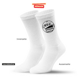 CT Tennissocken - weiß/weiß/bunt - Robert Schumann Gymnasium Leipzig - Logo