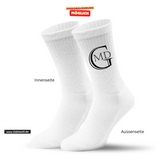 CT Tennissocken - weiß/weiß/bunt - Marion-Dönhoff-Gymnasium - Logo schwarz