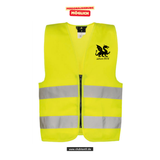 Korntex Warnweste Kids - neon - Mannheim Feudenheim Gymnasium - Logo Drache