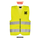 Korntex Warnweste Kids - neon - Mannheim Feudenheim Gymnasium - Logo Drache