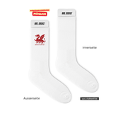 CT Tennissocken - weiß - Mannheim Feudenheim Gymnasium - Logo Drache