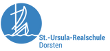 Korntex Warnweste Kids - neon - St. Ursula Realschule Dorsten - Logo since schwarz